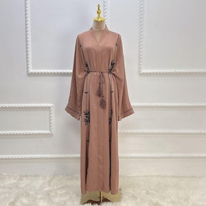 Embroidered Spring Summer Dress Women’s Party Dress Solid Color Robe Elegant Casual LR552